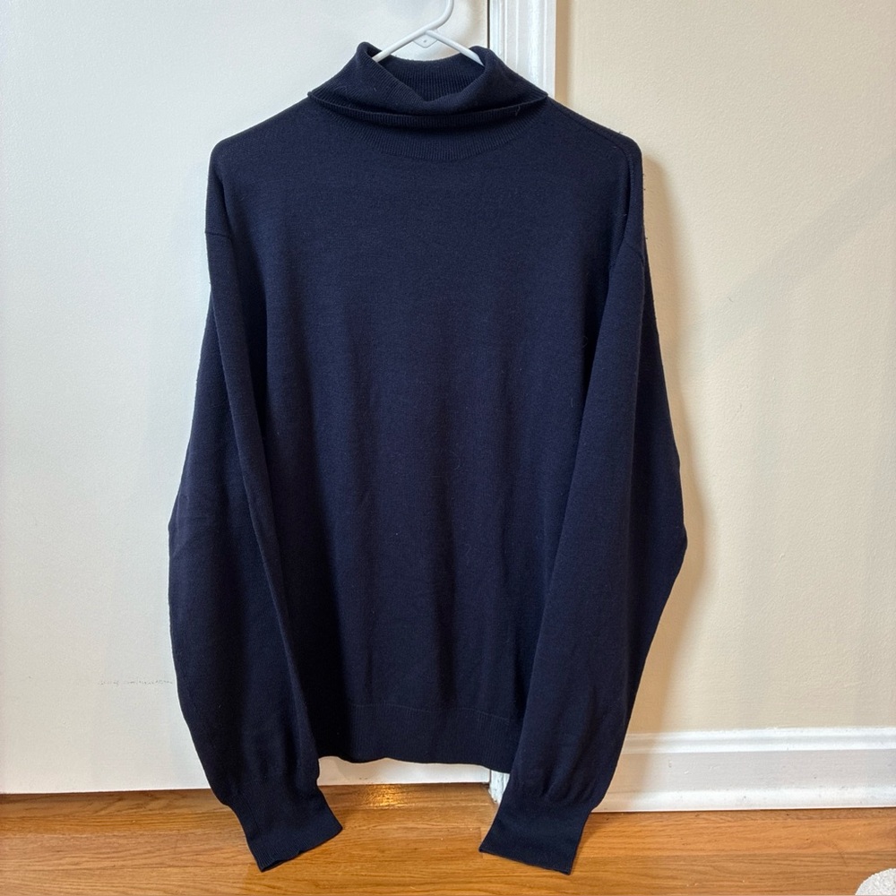 Ralph Lauren Polo Golf vintage navy blue sweater size XXL wool/silk/cashmere